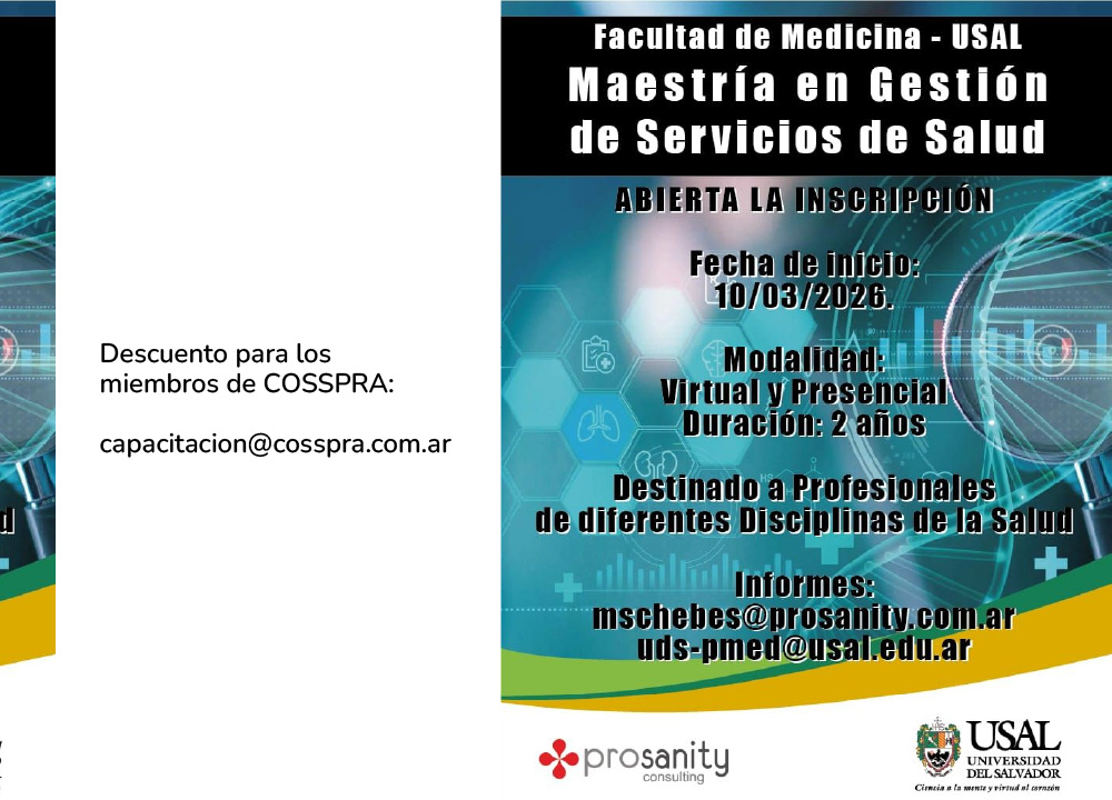 Facultad de Medicina – USAL Maestría en Gestión de Servicios de Salud